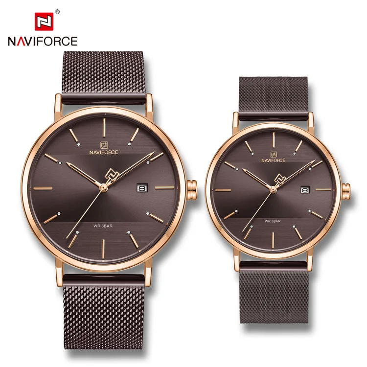 2019 Luxury Top Brand wristwatches For Girls Gifts Fashion Lover NAVIFORCE 3008 couple watch