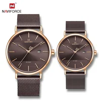 

2019 Luxury Top Brand wristwatches For Girls Gifts Fashion Lover NAVIFORCE 3008 couple watch