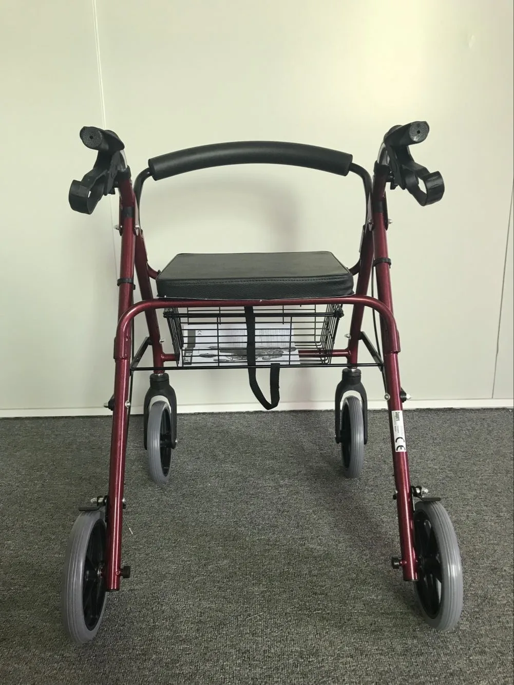 Aluminum Rollator 4 Wheel Walker Rollator With Seat And Basket Or Bag