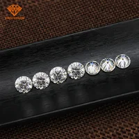

China wholesale synthetic diamond round cut moissanite price per carat