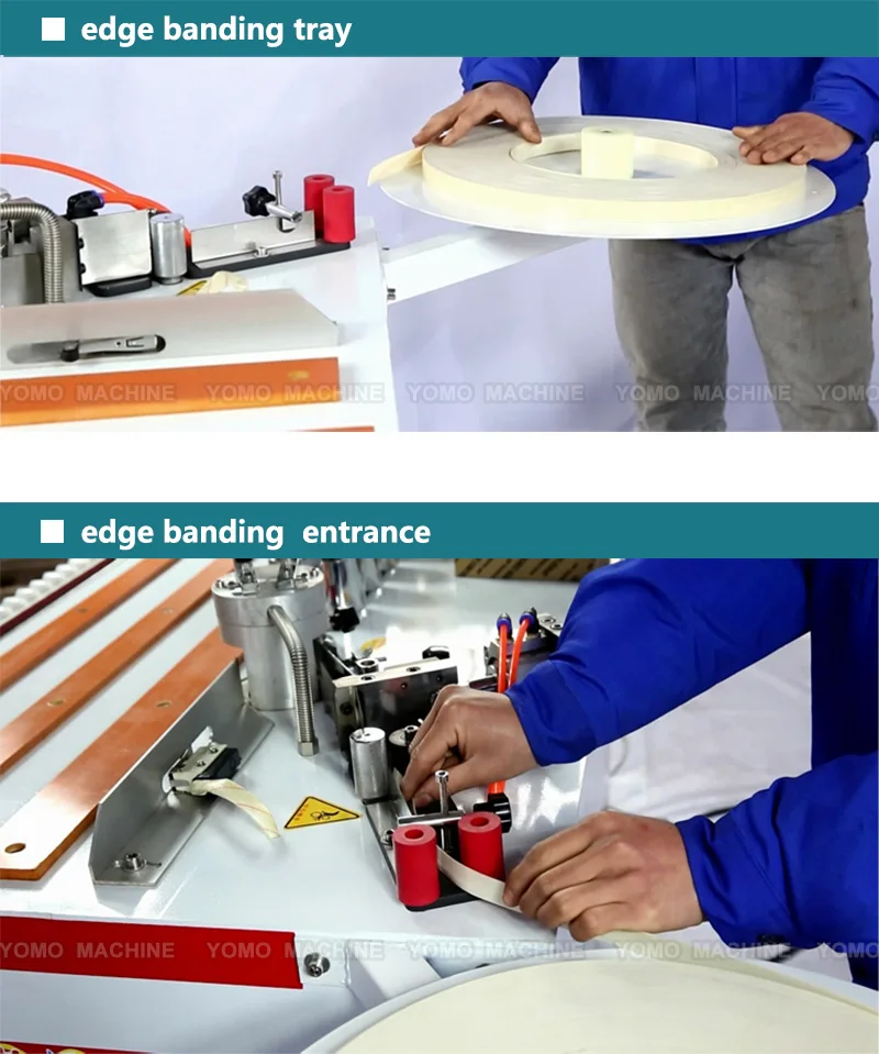 Woodworking Edge Banding Machine With Trimming Cutting Buffing Pvc