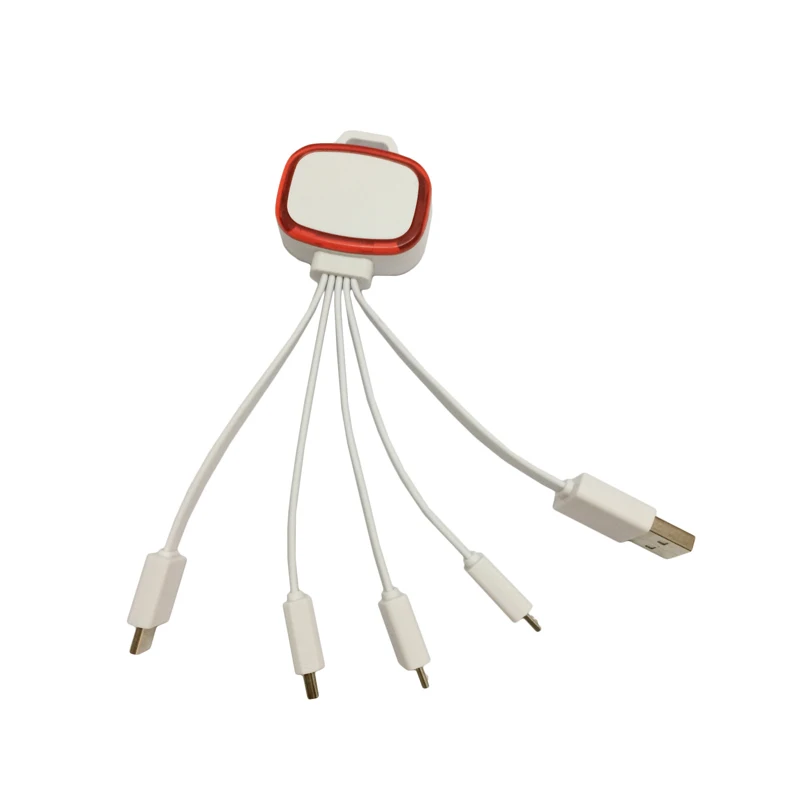 

Micro Multiple Usb Cable Charger, White;black;red;blue;purple customized