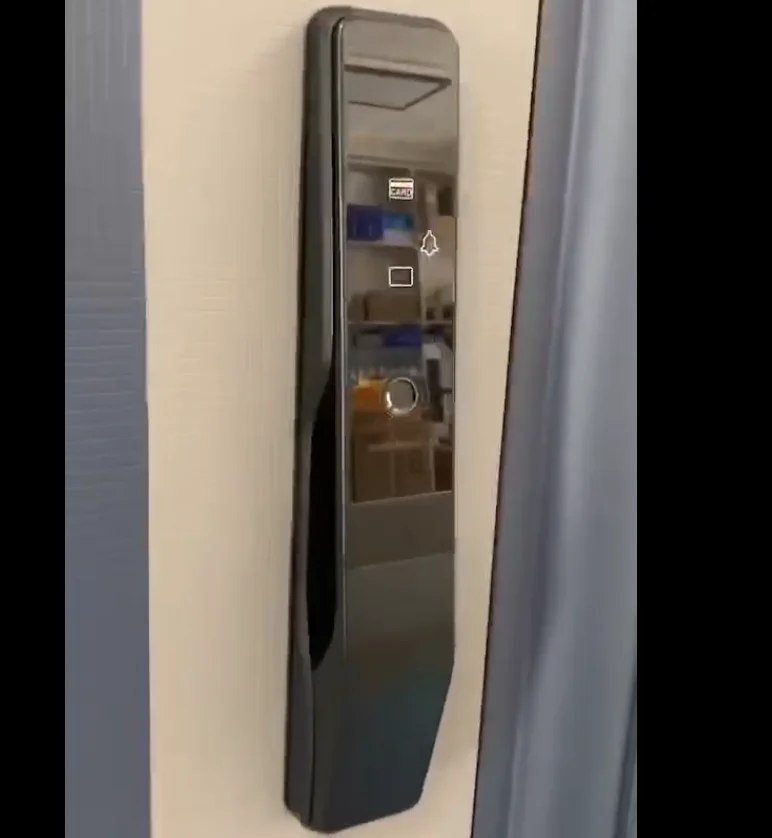 Pomo de Puerta de Acero Inoxidable con Cerradura para Oficina en casa Pr/áctico pomo de Puerta Exterior con Cerradura