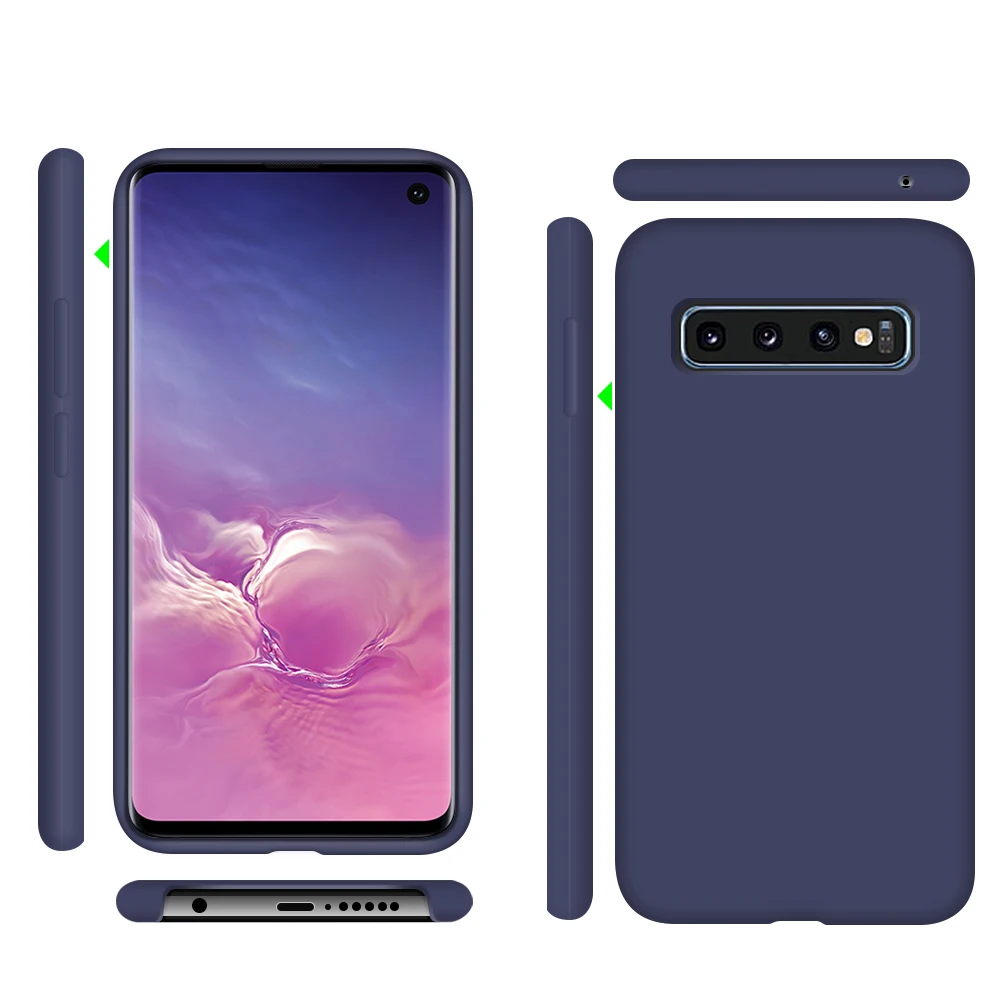 

2019 GKK liquid Silicone case Scratch Resistance cell phone Case For Samsung Galaxy S10 Factory Hot products, Red;black;pink;blue;gold