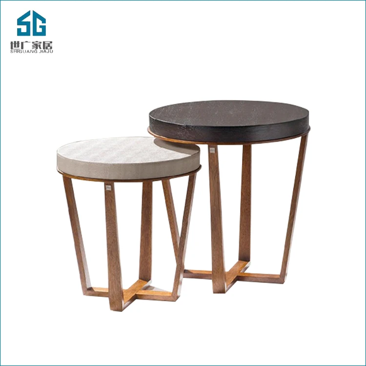 Hotel small marble top round side table for living room