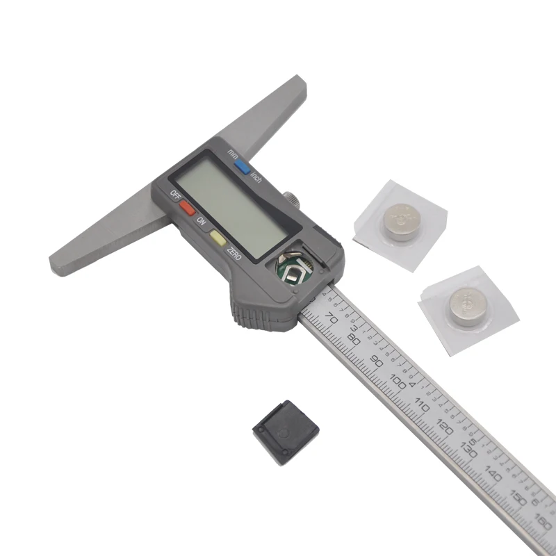 AWDGCKMT 0-150 Mm 6Metric Imperial Digital Tiefenmessschieber Mikrometer Edelstahl Elektrische Digitale Tiefenmesser 