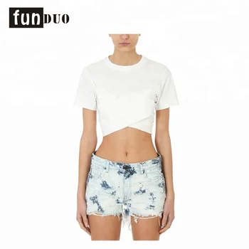 white body fit t shirt