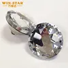 clear faceted crystal glass button for upholstery nail for sofa furniture