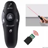 Custom logo print 2.4G Wireless USB RF Remote Control with Red Laser Pointers Pen for Turning PPT Powerpoint Presentation
