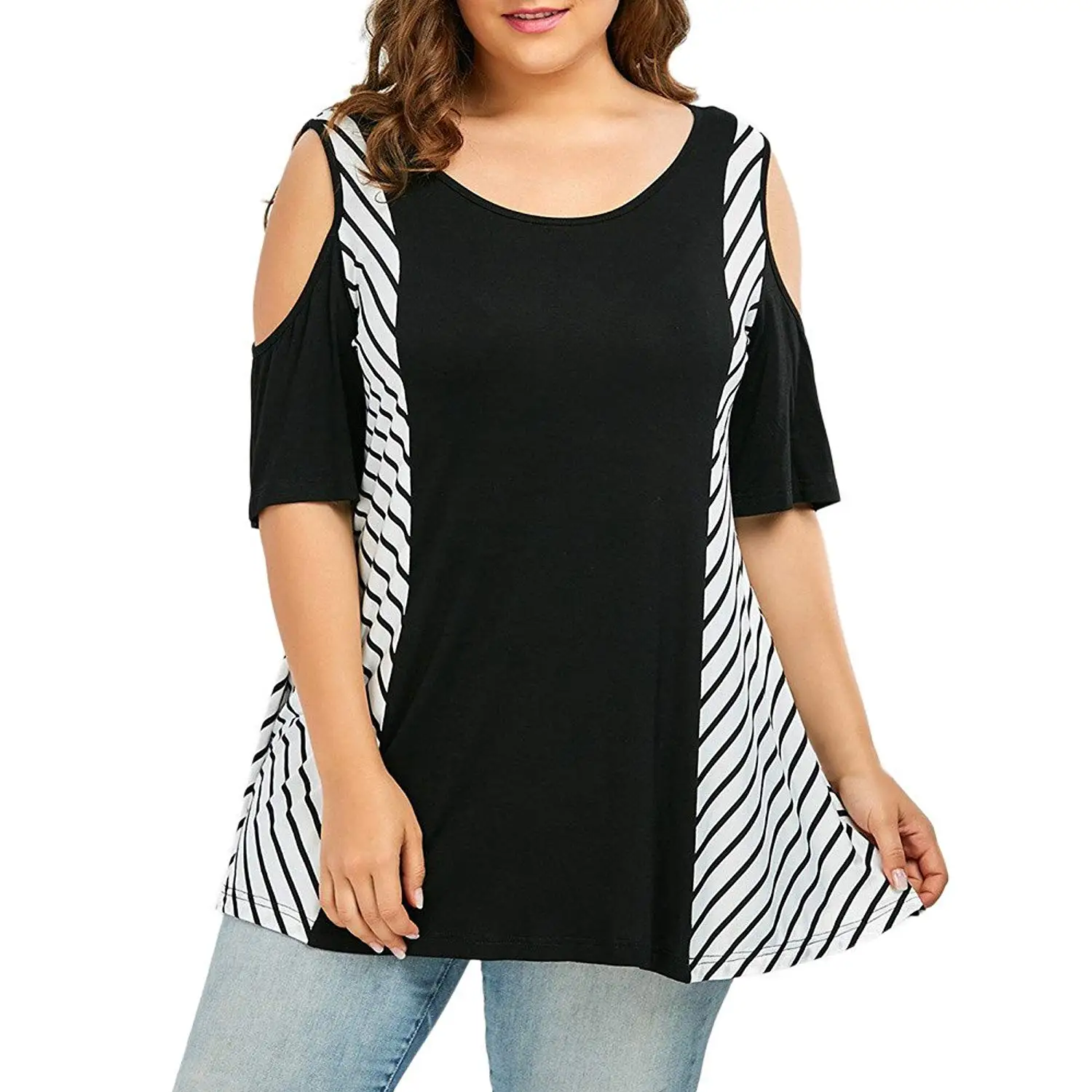 short sleeve swim tunic plus size