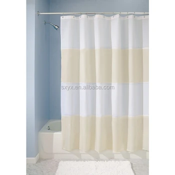 Wholesale Shower Curtain Horizontal Stripes Polyester Shower