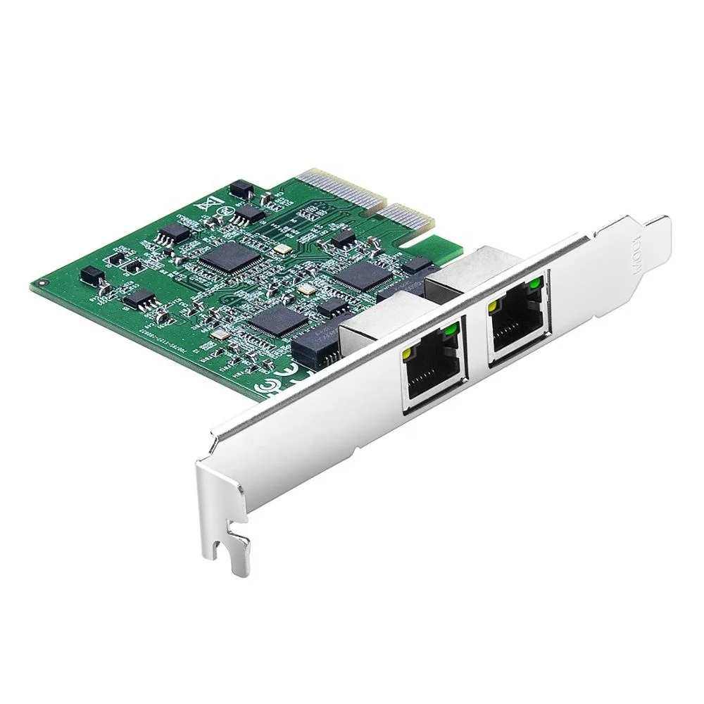 Сетевая карта PCI-E 2 порта rj45. 10 Гигабитный PCI-E. Адаптеры для серверов. Nics Network.