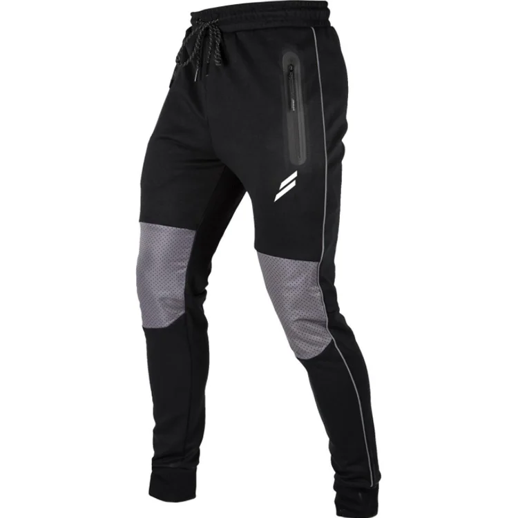 

New men outdoor Run training Jogging pants Fitness Muscular man Sweatpants GYM fashion elasticity Breathable Mesh hole trousers, Colors