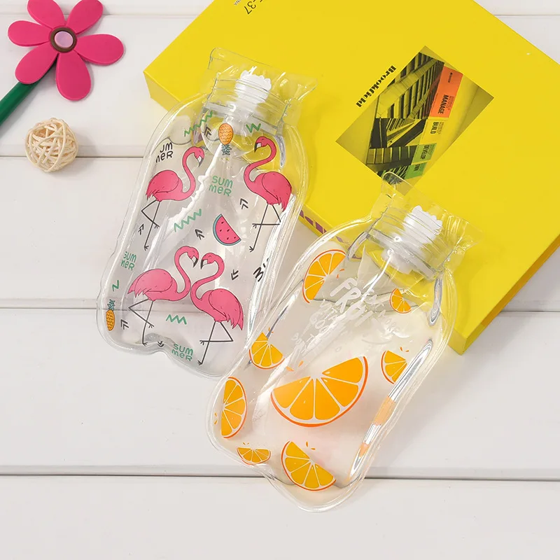 
Customized High Quality Transparent PVC 18*11 Cute Cartoon Hot Water Bag/ Bottle 