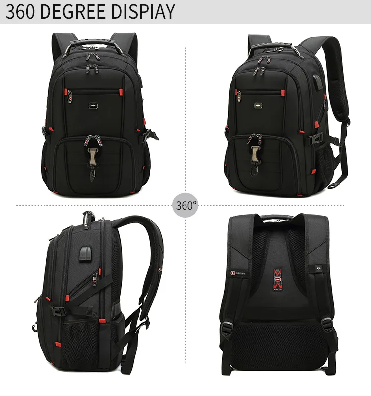 Backpack Manufacturers Anti-theft Black Nylon Men Business Backpack ...