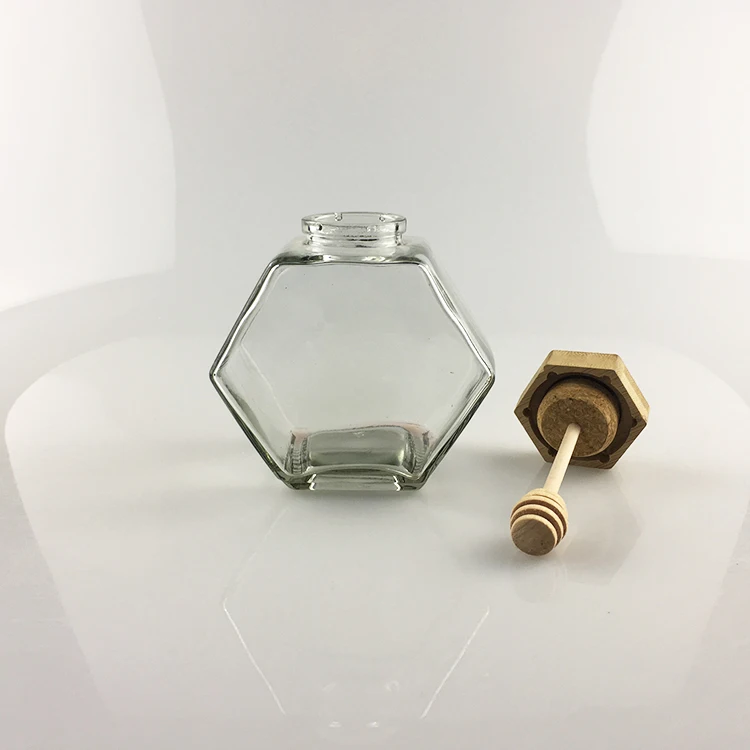 empty honey jars with wooden lid