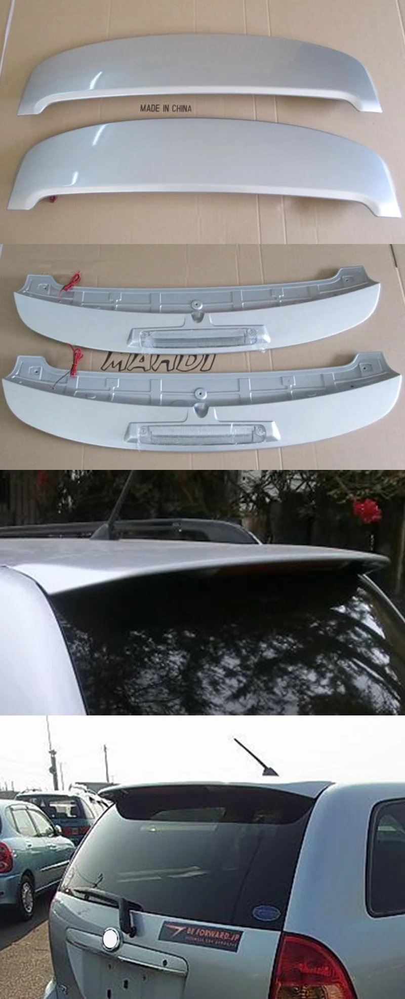 MTB Rear Roof Trunk Spoiler – 08-12 Ford Escape – UA Black – ABS Painted