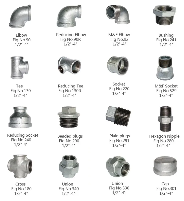 Malleable Iron Pipe Fittings Reducing Cross Pipe Fitting Malleable Cast