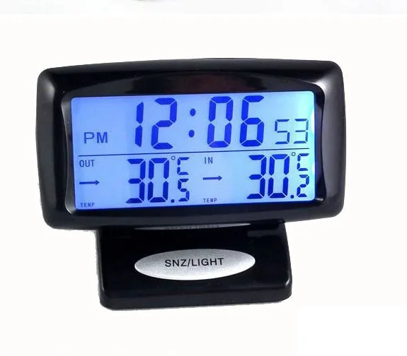 NCONCO Termometro per auto con allarme digitale per veicoli con indicatore di temperatura con retroilluminazione 