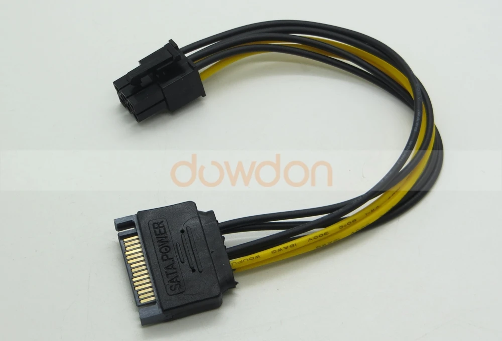 Sata 15 Pin To 6 Pin Pci Express Graphics Video Card Power Cable Adapter Buy Sata 15 Pin To 6 