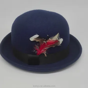 trilby hat with feather