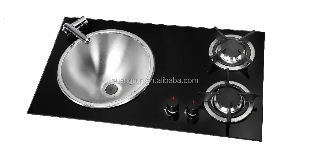 Rv Stainless Steel One Burner Gas Stove Integrated With Induction