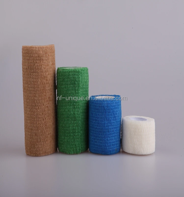 Non Woven Colored Adhesive Elastic Bandage Elastic Bandage Printed