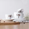 Coffee cup set Coffee tea water ceramic espresso cup Coffee Cappuccino cup LOGO special customized wholesale