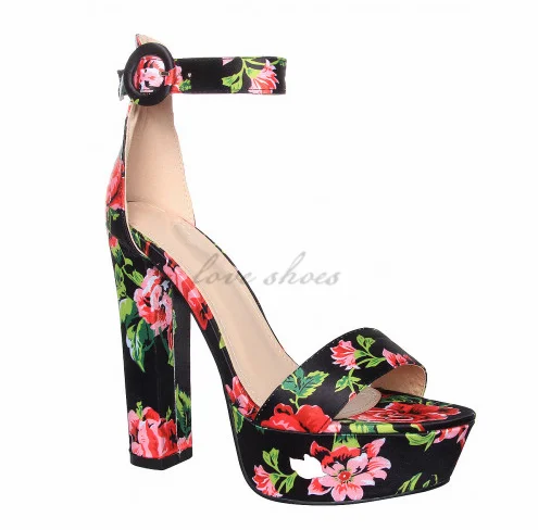 floral platform shoes