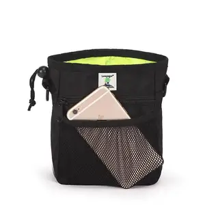 Image of Lovoyagert Outdoor Travel Waist Belt Nylon Dog Training Treat Pouch Bag With Poop Bag Dispenser