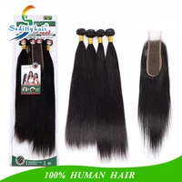 

Seditty hair brazilian hair vendor 3 bundles of brazilian hair with closure 2*6 lace closure