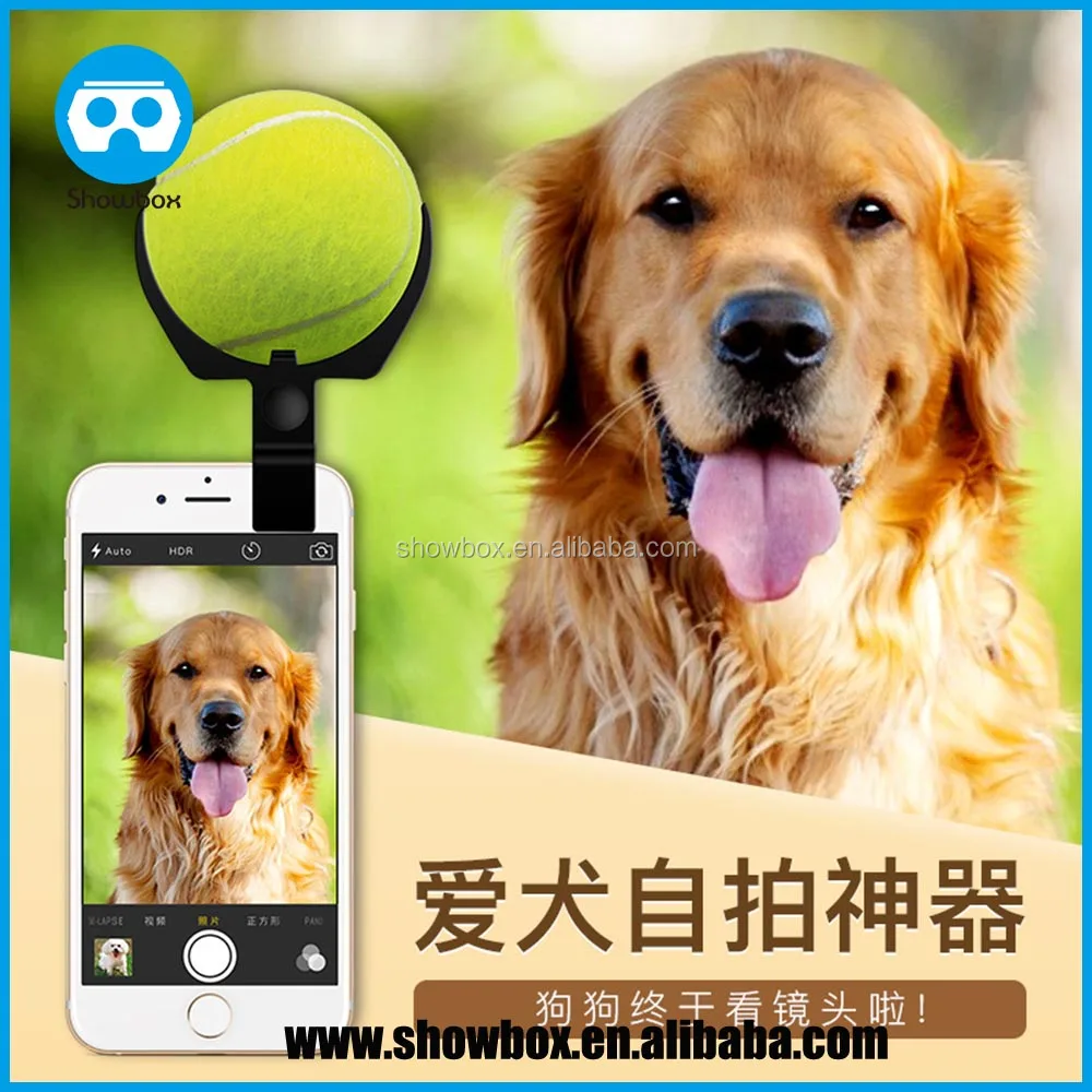 2016 hot selling pet selfie for catch attention tennis smartphone clip camera accessory dog selfie cat selfie