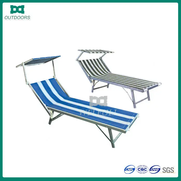 Aluminium Camp Bed/aluminium Sun Lounger Chair/lounger With Canopy