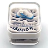 Fashion design poly ocean products crystal paperweight sea shell souvenirs for sale