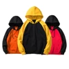 Women Patchwork Long Sleeve Wide Hooded Sweatshirt Top Dropshipping Hoodie
