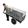 Factory electric powered pull carrying brick delivery trolley construction wheelbarrow transport cart for load capacity 650 kg