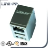 1000 Base-T 2x1 Port USB 2.0 Female RJ45 Jack 1840029-1