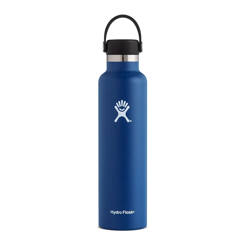 

Hydr Flask 24 oz Water Bottle | Stainless Steel & Vacuum Insulated | Standard Mouth with Leak Proof Flex Cap | Cobalt