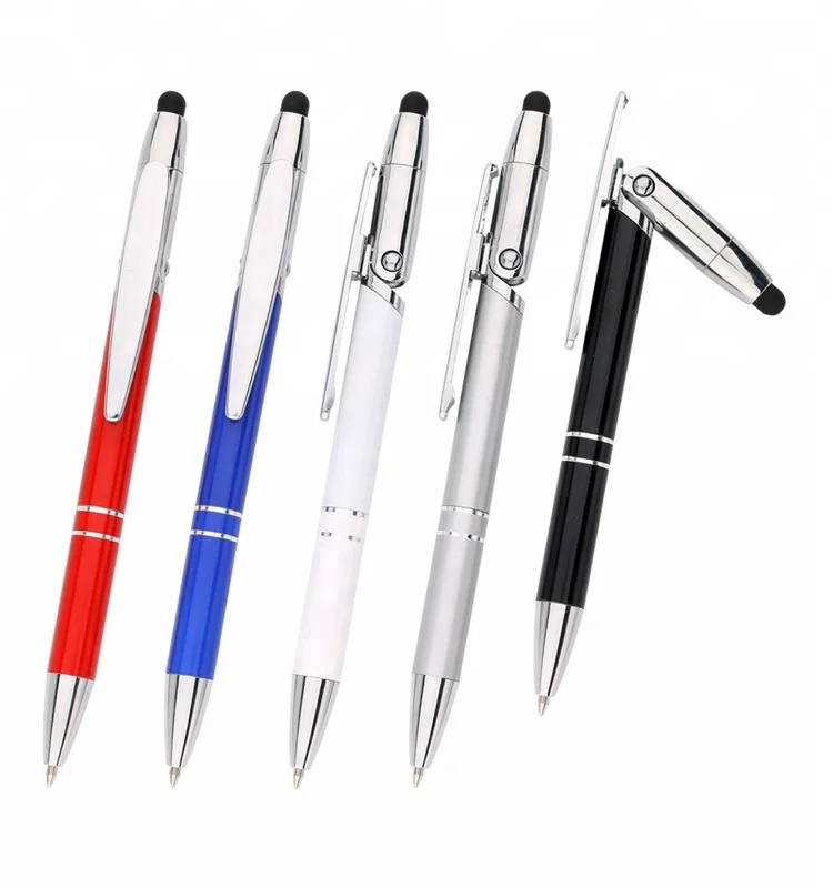 
Multifunction metal material stylus pen Boligrafo con toque for promotional with customized logo 