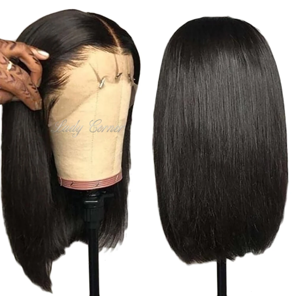 

Brazilian human hair full lace wig, virgin Brazilian hair lace front wig 100% human hair preplucked bob wig