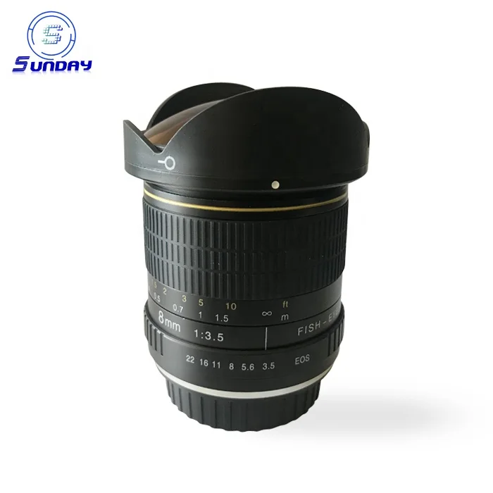 

Super Wide 8mm f3.5 Fisheye Lens For Canon 5D 70D 6D 60D 700D, Black