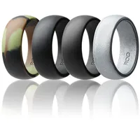 

Wholesale Multi-color optional Men's Silicone Ring Wedding Band Affordable Silicone Rubber Band Rings for Men