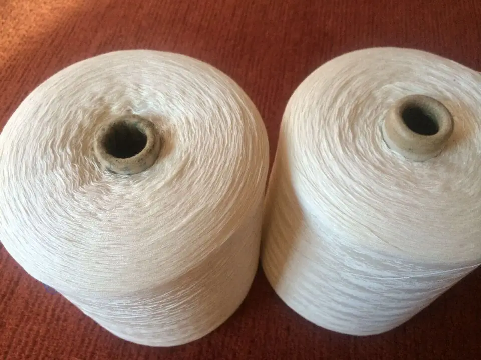 
100% Mulberry Spun Silk Yarn 210Nm/2 Super Grade Quality Bleached or Dyed 