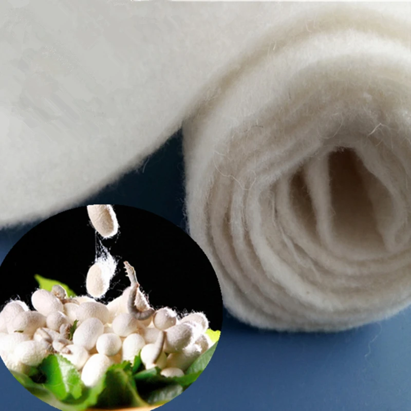 
Thermal bonded silk wool wadding fill for jacket 