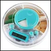 OEM food grade plastic Pill Holder with Alarm reminder/plastic Medicine Case LED Timer Reminder Pill wholesale/plastic pill box