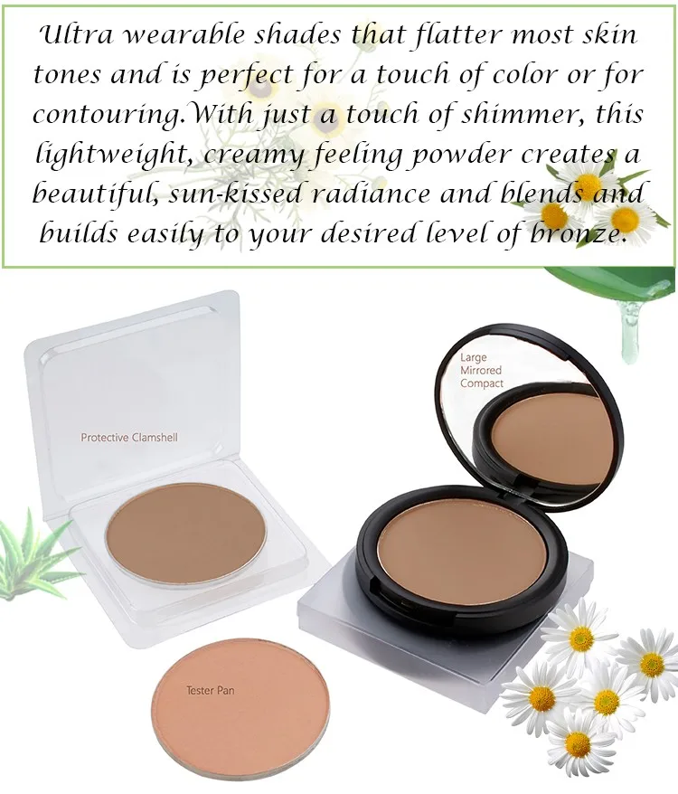 Private Label Natural / Organic Pressed Highlighter And Bronzer Powder Makeup Buy Highlighter