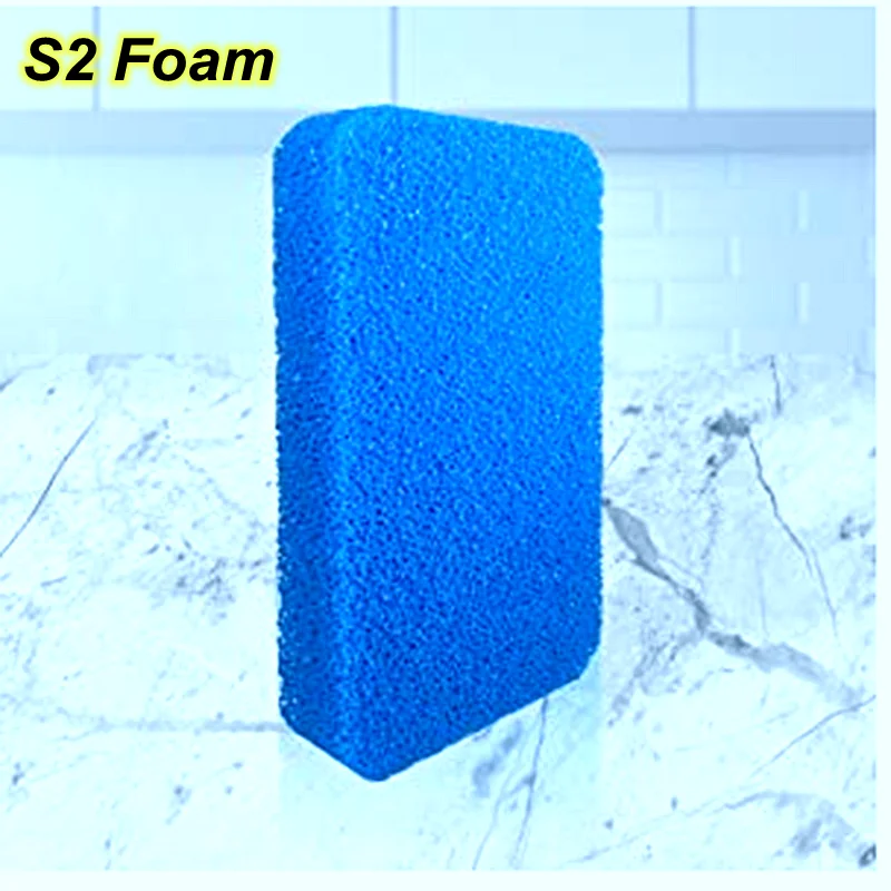 

House cleaning eraser Sponge household foam Silicone sponges, Blue;dark green;orange