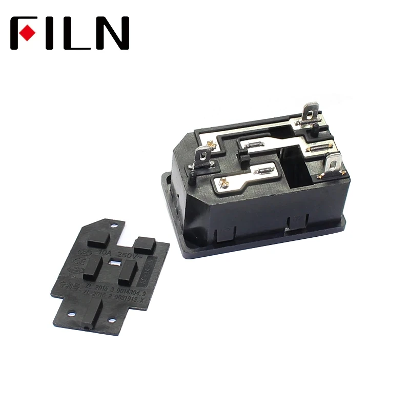 New Integral Red Light 10a 250vac Rocker Switch Power Rocker Fused Iec