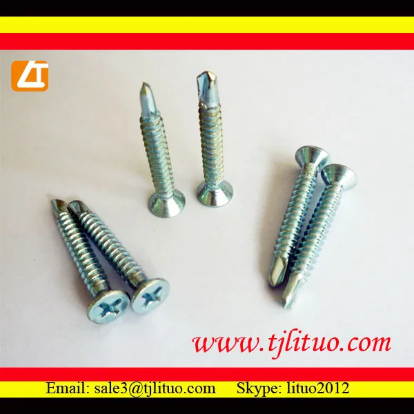 
good quality, with competitive price CSK head self drilling screws with ribs 