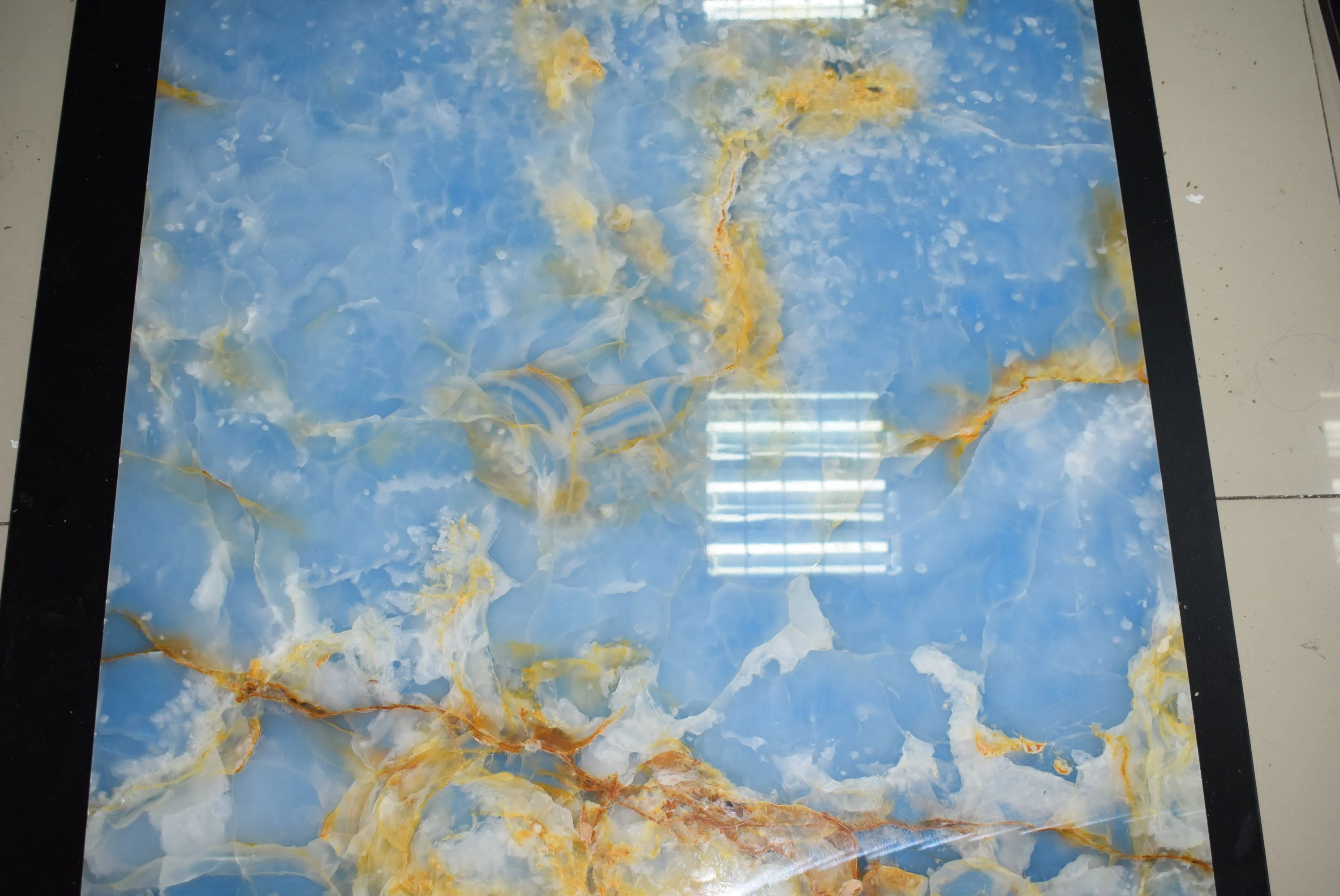 
LUXURY Natural Blue onyx marble slab tile 